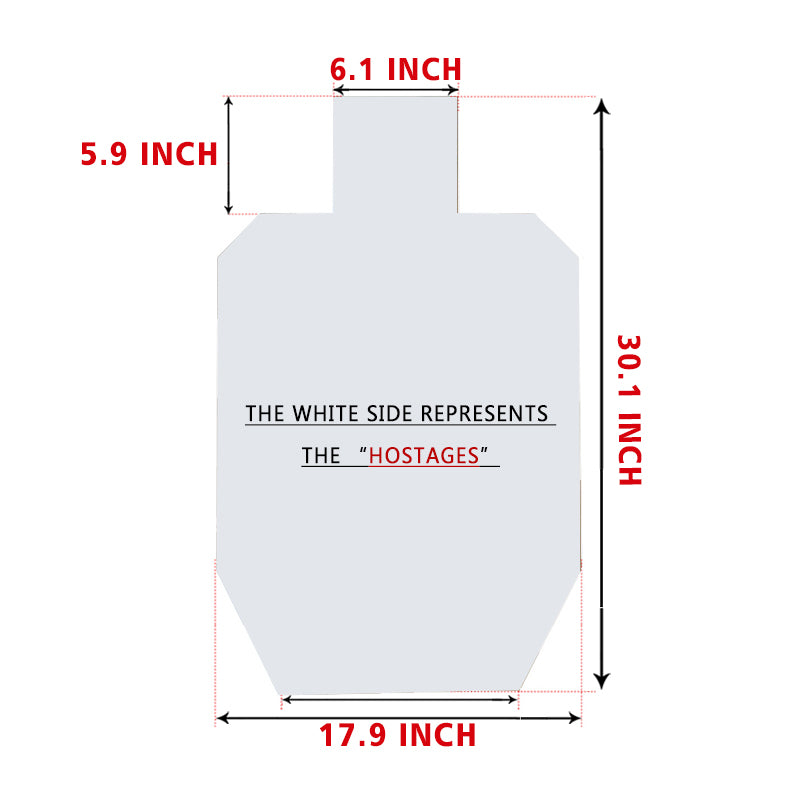 IPSC/IDPA Target Paper Cardboard Pack of 50pcs Shooting Targets Paper
