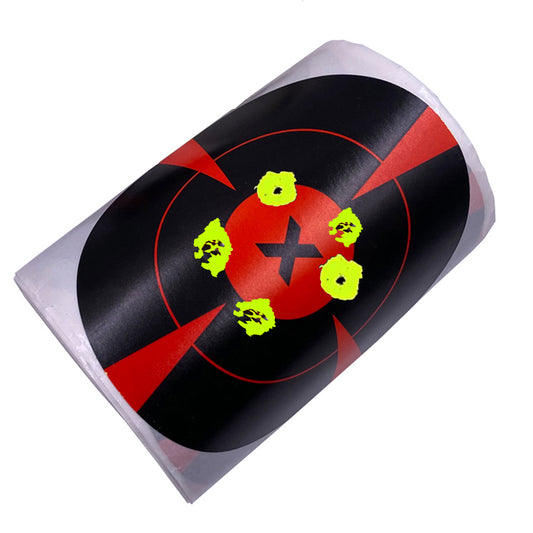 4inch Red Target Burst Bullseye Splash Yellow Patch Splatter Adhesive Shooting Paper Targets Stickers