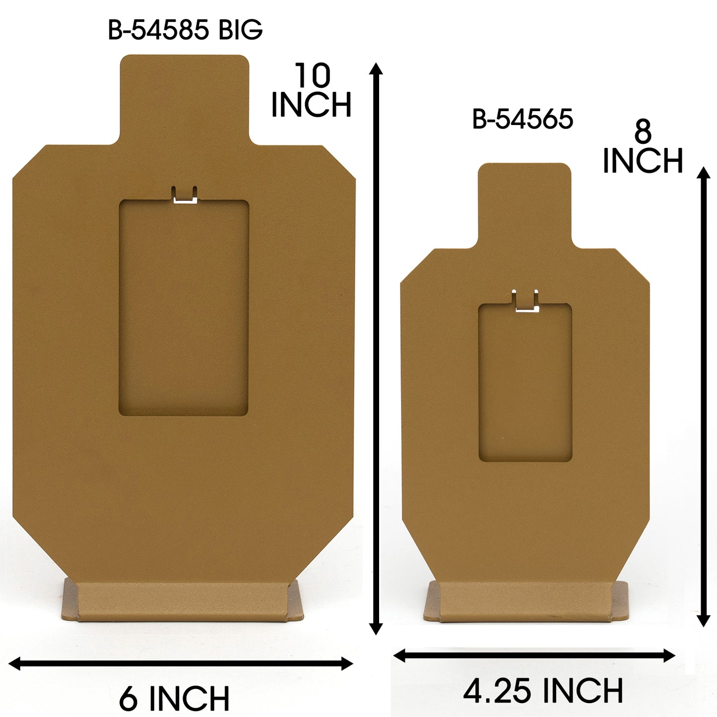 Defensive shooting target BB pellet metal steel target