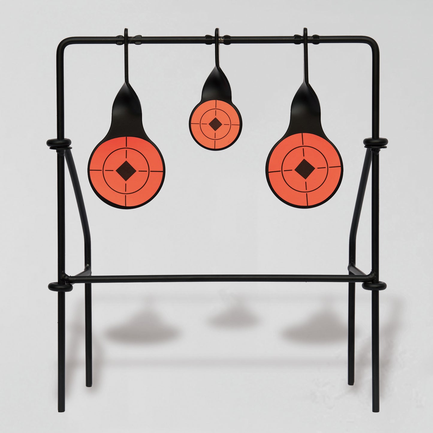 Outdoor Field BB Pellets Gun Metallic Triple Spinner Plinking Metal Shooting Targets