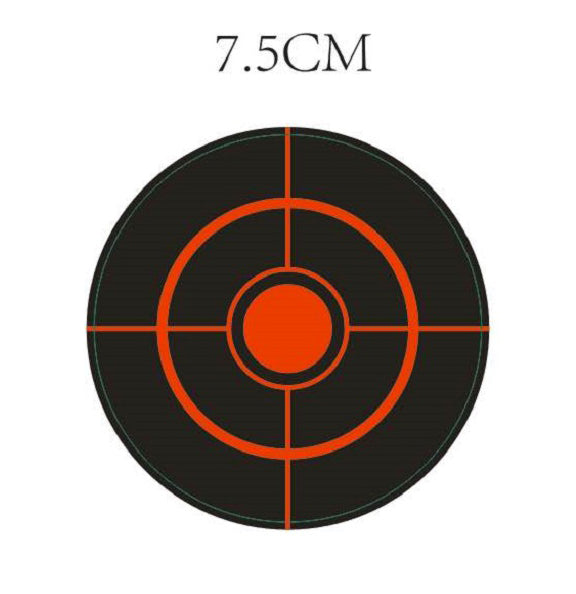 3inch Round Splash Yellow Stickers Patch Splatter Adhesive Paper Target Shooting