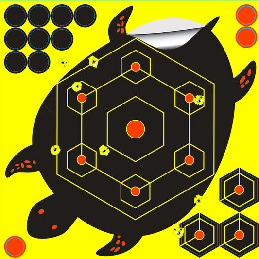 Tortoise Animal 8*8 Inch Splatter Adhesive Shooting Paper Target