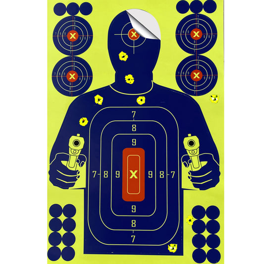 12x18 Inch Reflective "Splatter & Adhesive" Sputtering Reactive Shooting Paper Target