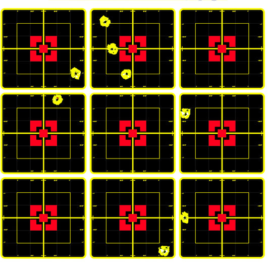 10 Inch "Stick & Splatter" Reactive Splatterburst Target Shooting Self Adhesive BB Pellets Paper Shooting Targets