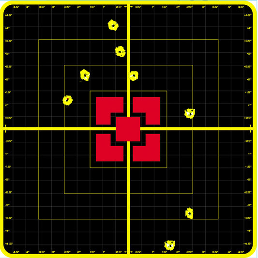 10 Inch "Stick & Splatter" Reactive Splatterburst Target Shooting Self Adhesive BB Pellets Paper Shooting Targets
