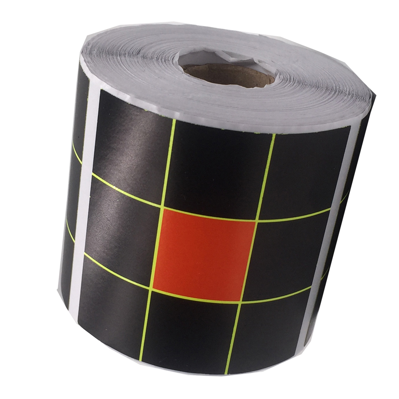 3" Square Splash Yellow Sticker Splatter Adhesive Shooting Paper Target