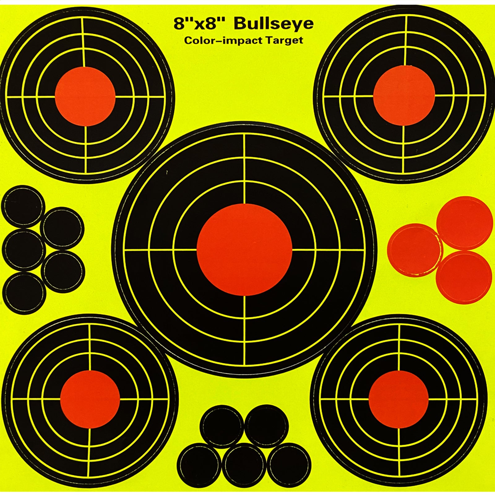 30 Pack 8 Inch Splatter Reactive Self-Adhesive Shooting Targets - Stick & Shoot