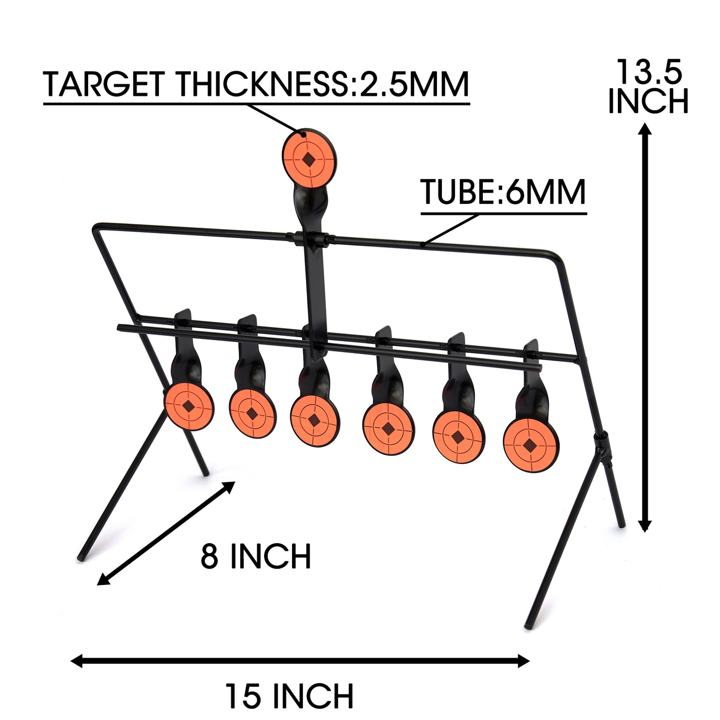 Metal Spinner 6+1 Resetting Airgun Shooting Targets