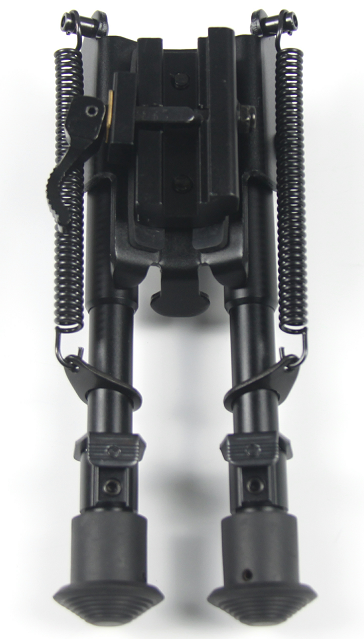 6-27QD Tactical Bipod Adjustable Spring Picatinny Carbon Fiber Rifle Bipod with Quick release Adapter