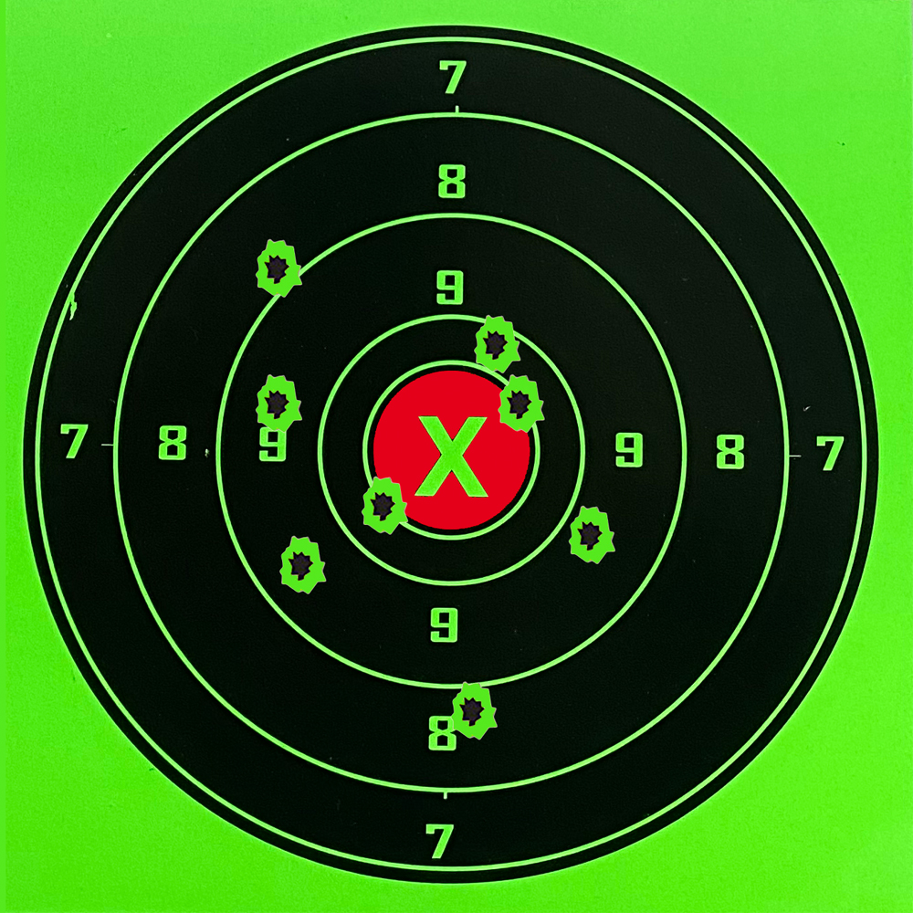 14/17cm Hard Cardboard Splash Green Colour Burst Shooting Paper Target (Without Adhesive)