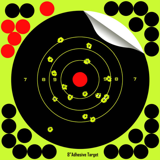 8 inch Reflective "Splatter & Adhesive" sputtering Reactive Shooting paper Target