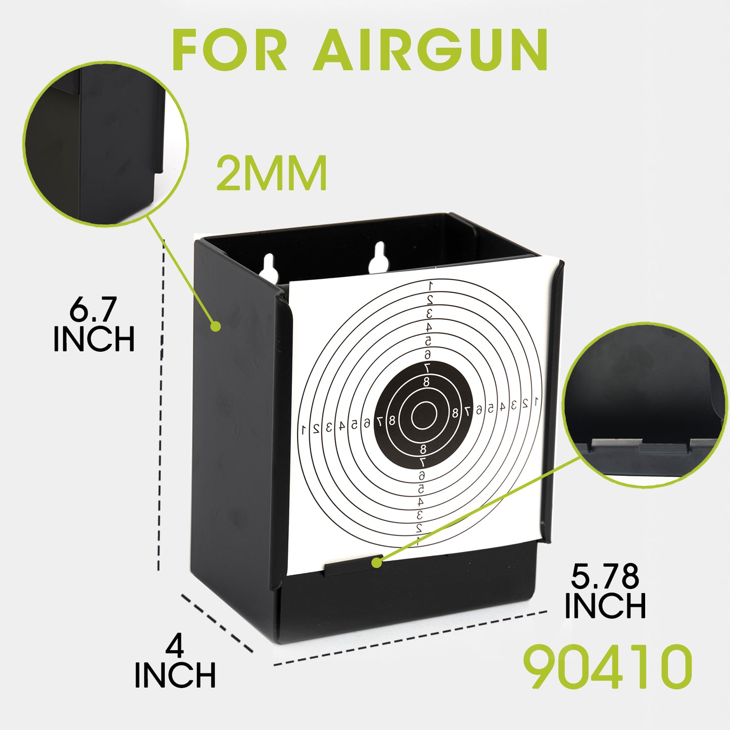 Square Airgun Pellet Catcher Shooting Target Bullet Trap
