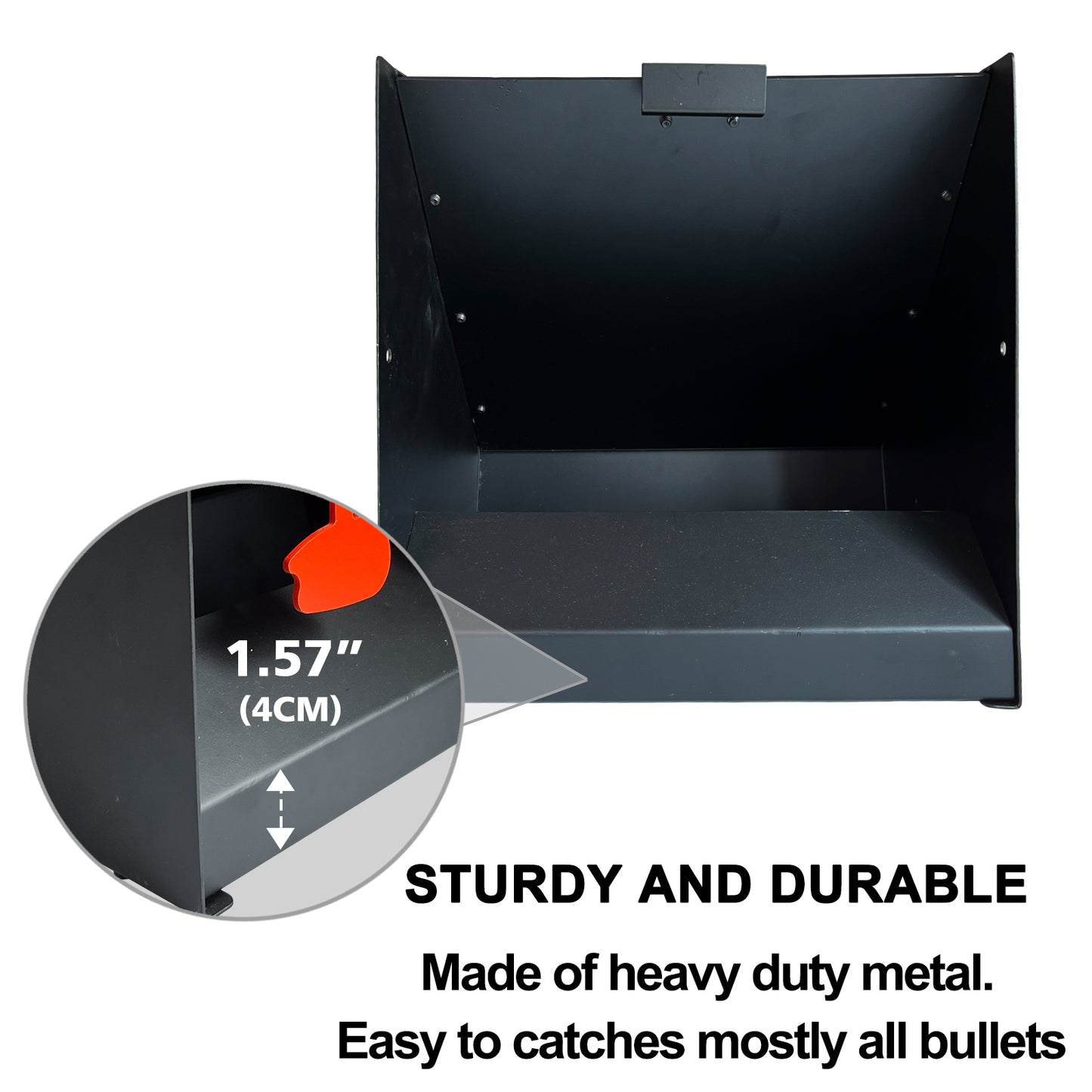 For .22LR Pellets Catcher Steel Paper Shooting Target