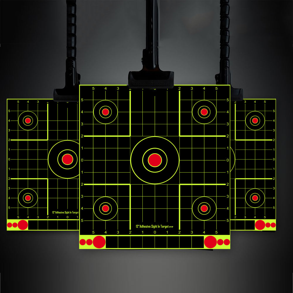 Square Shape Splatterburst Shooting Reactive Target 12 x 12 Inch Splatter Adhesive Paper Shooting Target
