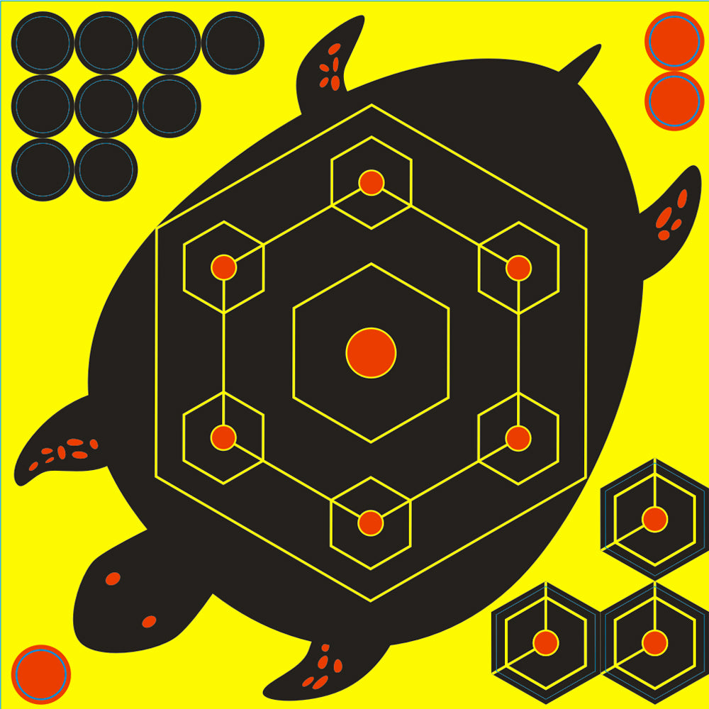 Tortoise Animal 8*8 Inch Splatter Adhesive Shooting Paper Target