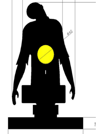 Airgun ARM Knockdown Field Game Shooting Target with Cord to Pull the Target Back Up