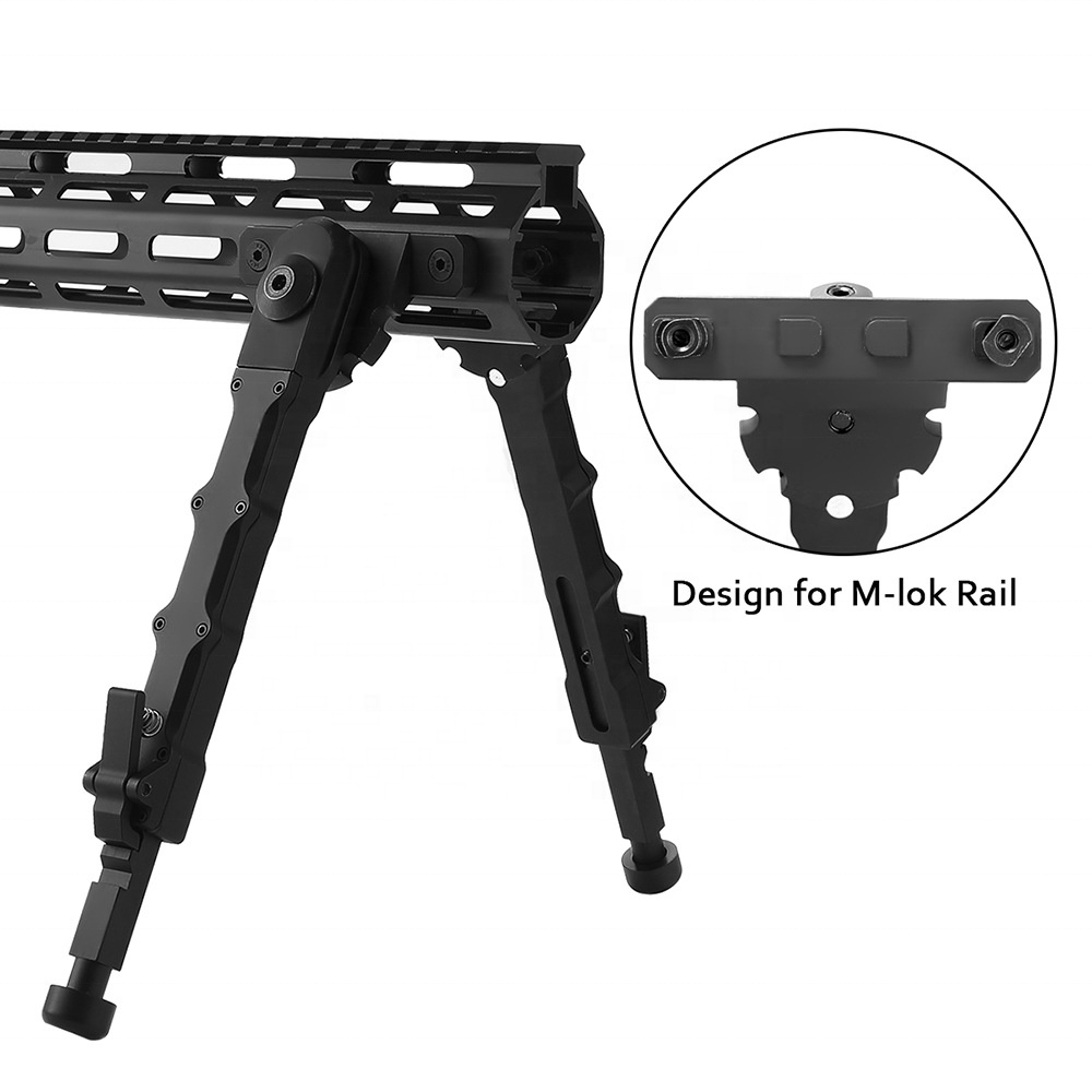 V9 Flat head-Split tripod-M-LOK Tactica Bipod Tripod Split Tactical Stand Adjustable and Lockable Legs Hunting Accessories