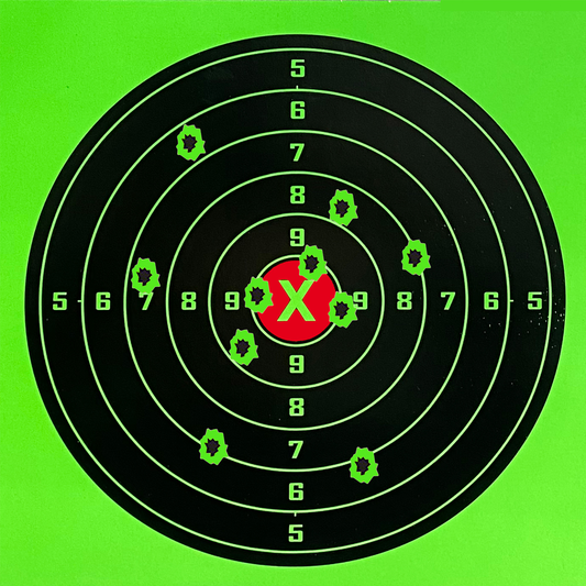 14/17cm Hard Cardboard Splash Green Colour Burst Shooting Paper Target (Without Adhesive)