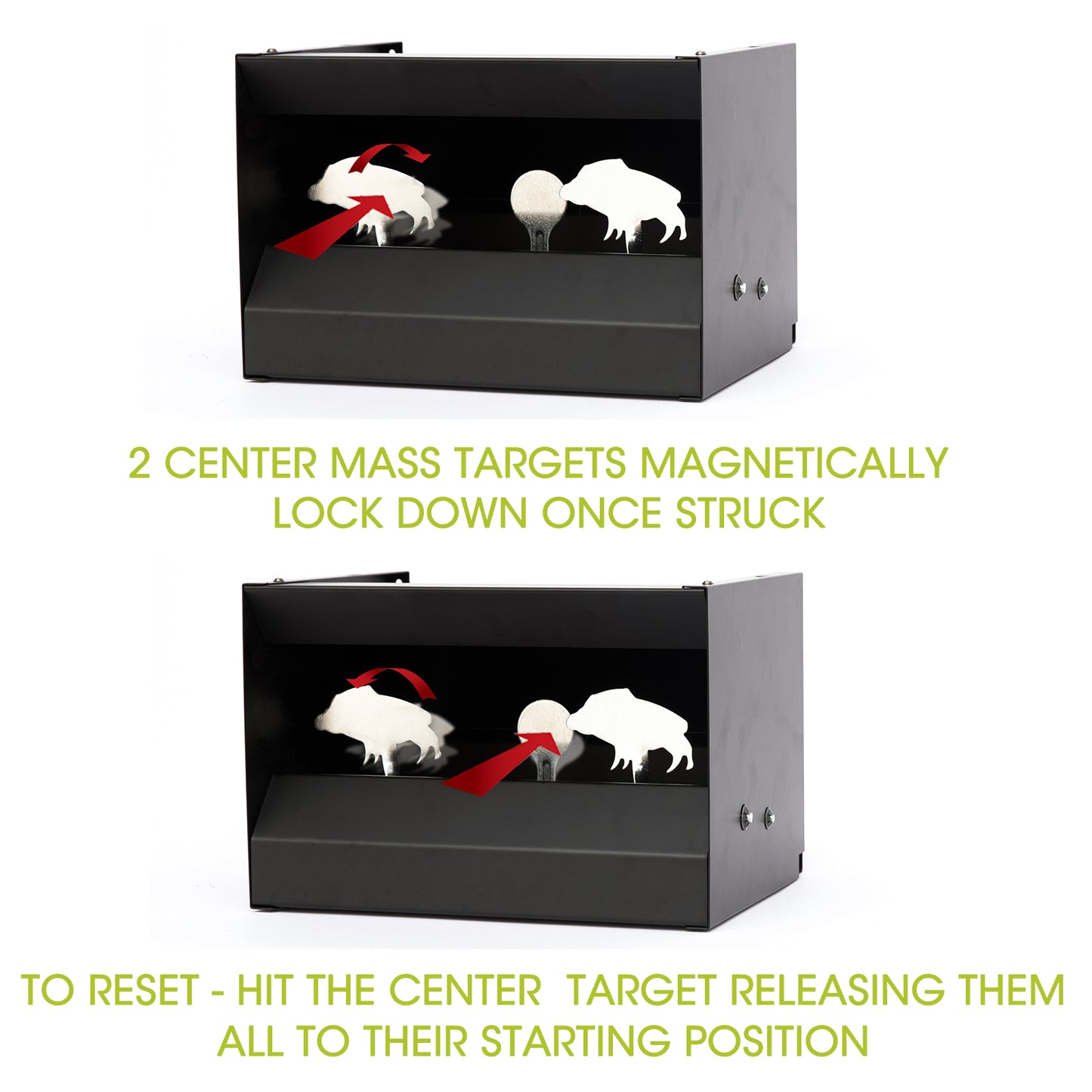 Shooting Target Gallary Pellet Catcher Metal Target