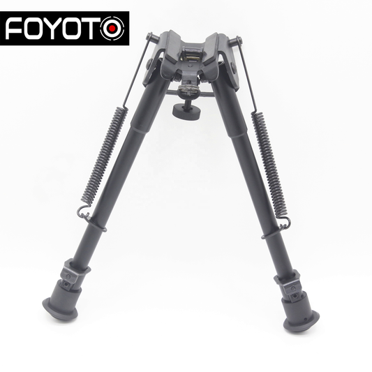 9H 9-15inch Telescopic manually Engineering Hinged Base Shooters Ridge Bipod Pivot gun shooting Tripod bipods