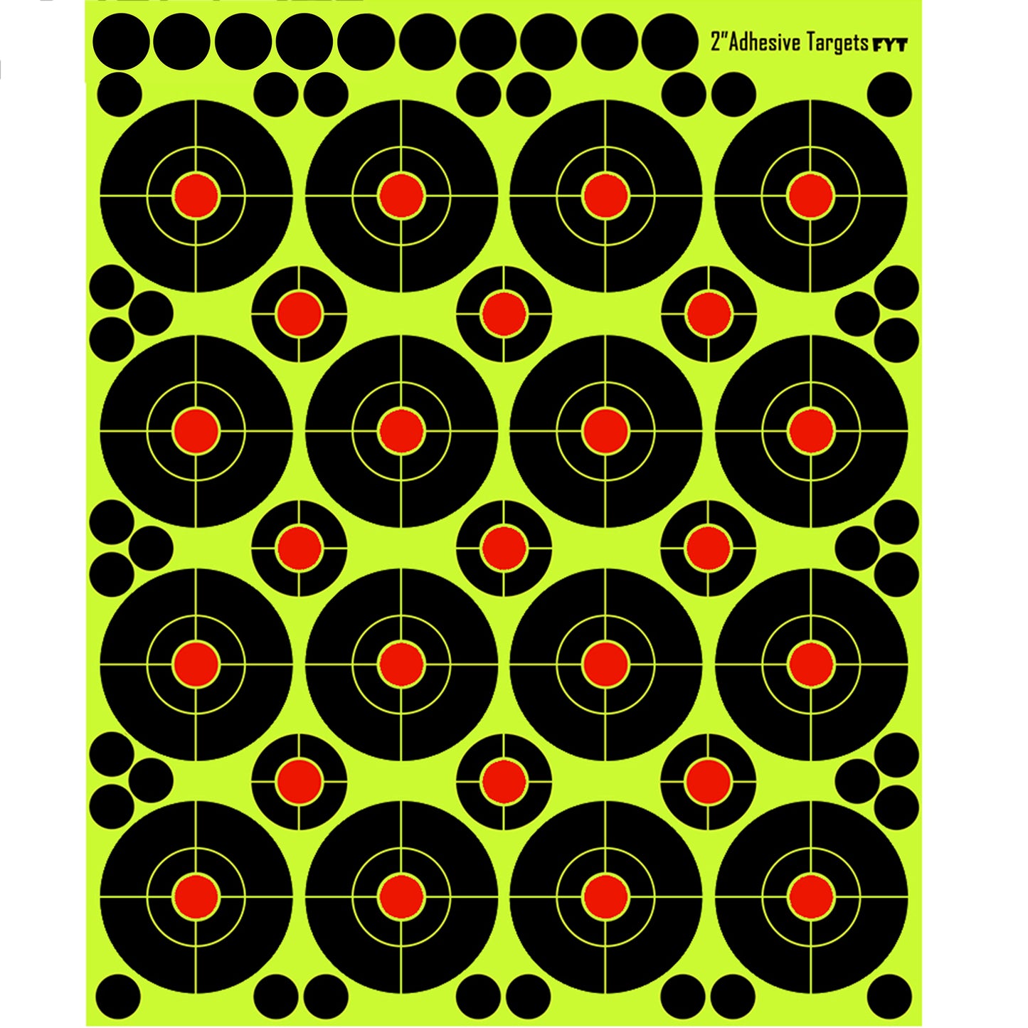 2 Inch Adhesive "Stick & Splatter" Reactive Paper Shooting Splatter Targets Pasters Stickers