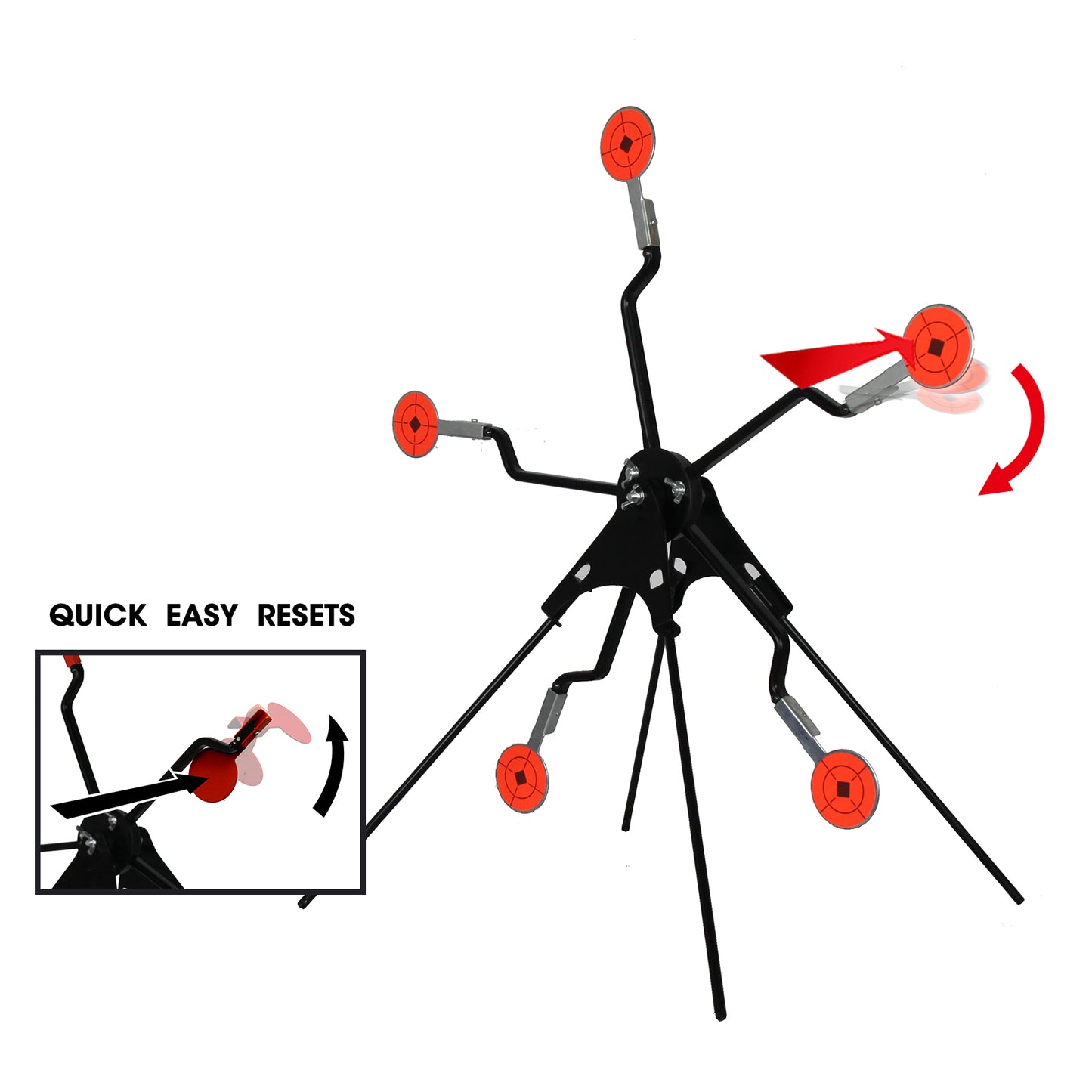 Auto Reset Ferris Wheel Moving Steel Spinner Shooting Target