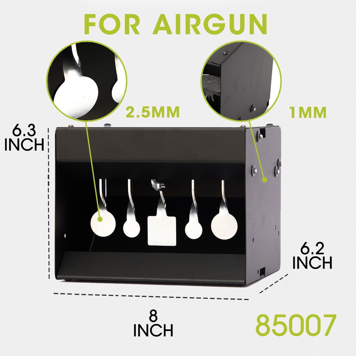 Pellet Catcher Bullet Trap Automatic Reset Metal Shooting Training Target Box Airgun Target
