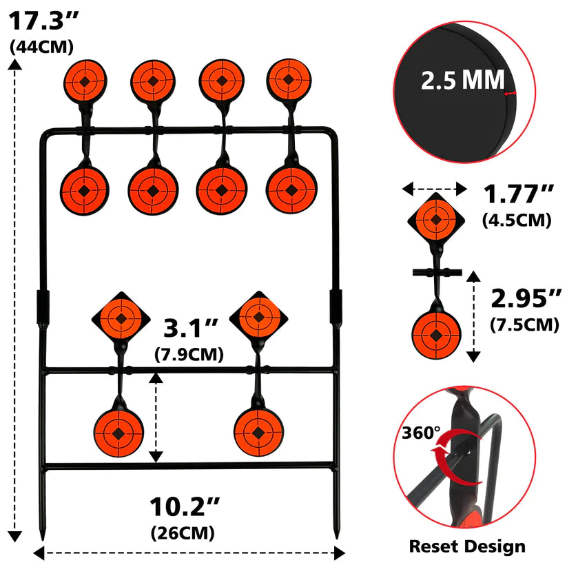 Shooting Flip Assembly Portable Airgun Target