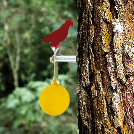 Airgun Rotate Steel Spinner Automatic Reset Tree Bird Shooting Pellet Target