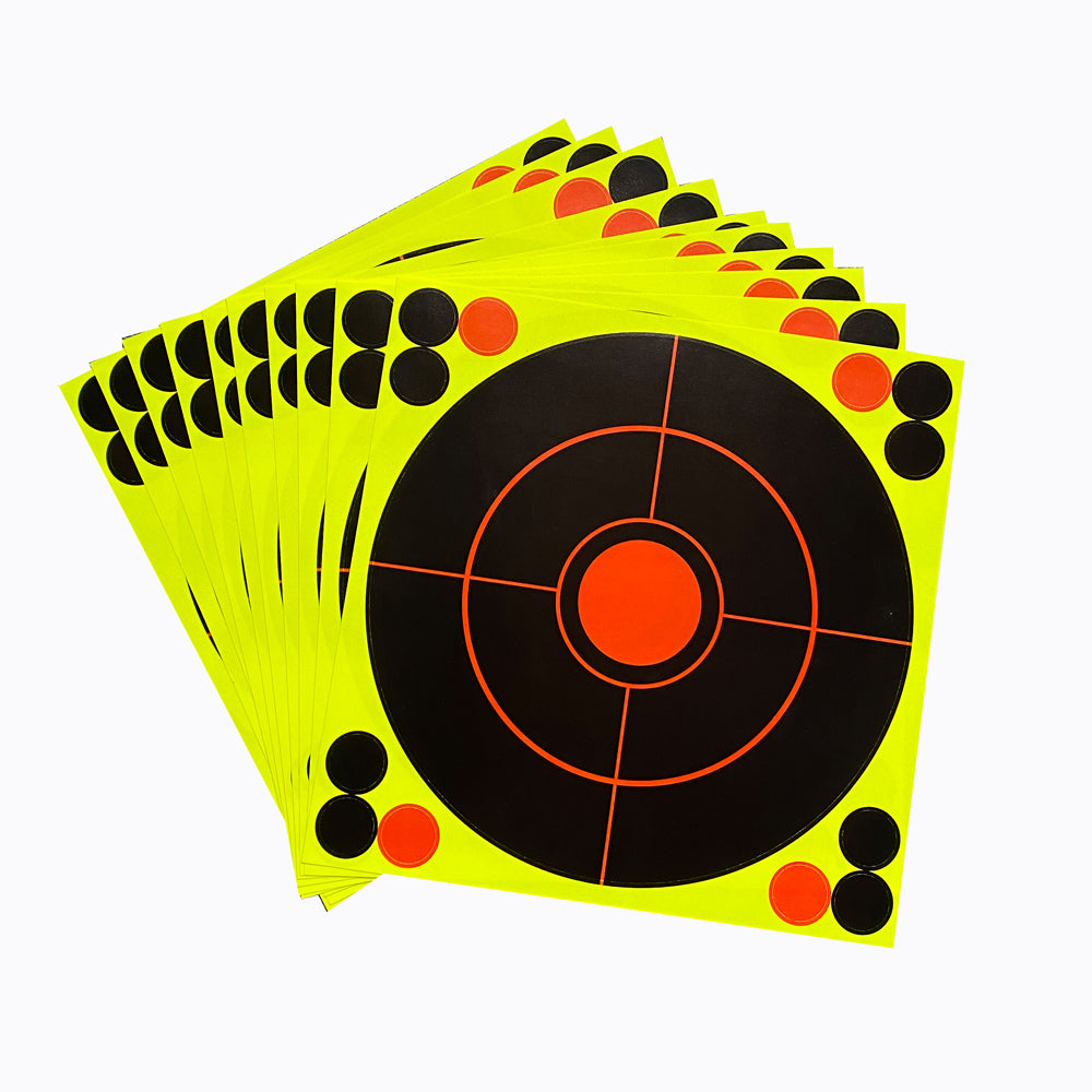 8inch Classic Splatte Target Self Adhesive Burst Shooting Paper Targets