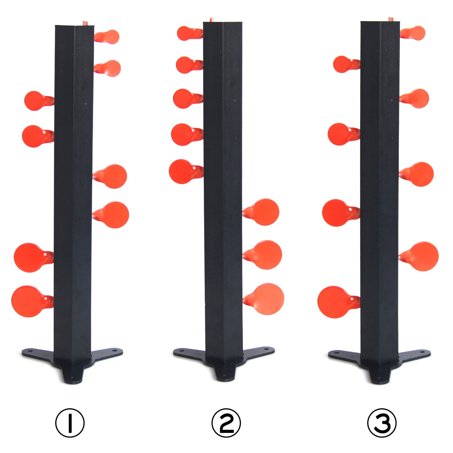 Thickness 3mm/5mm Steel shooting Targets Dueling Tree Metal Paddles for 22LR