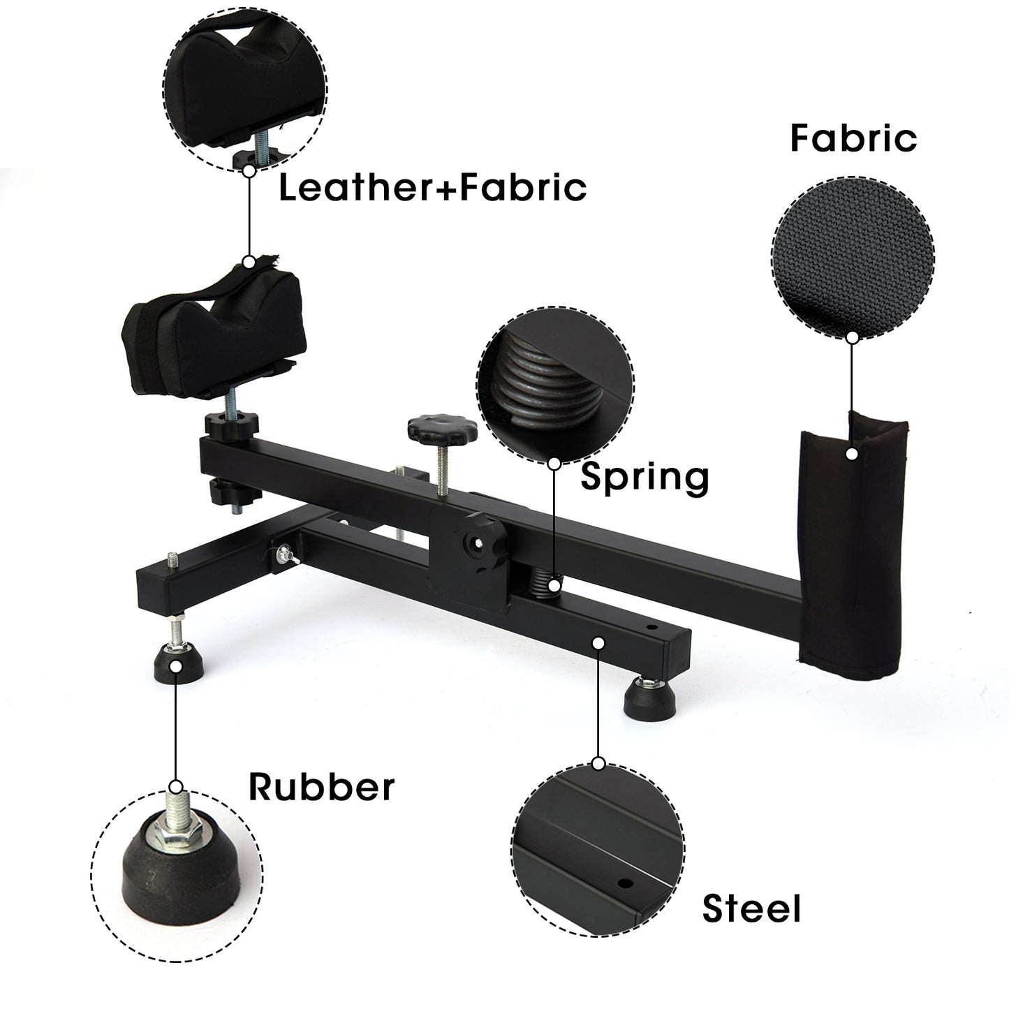Hunting Gun Rack Adjustable Shooting Rest Bench