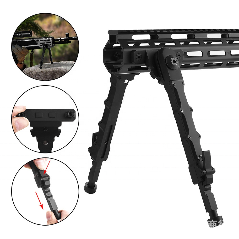 V9 Flat head-Split tripod-M-LOK Tactica Bipod Tripod Split Tactical Stand Adjustable and Lockable Legs Hunting Accessories