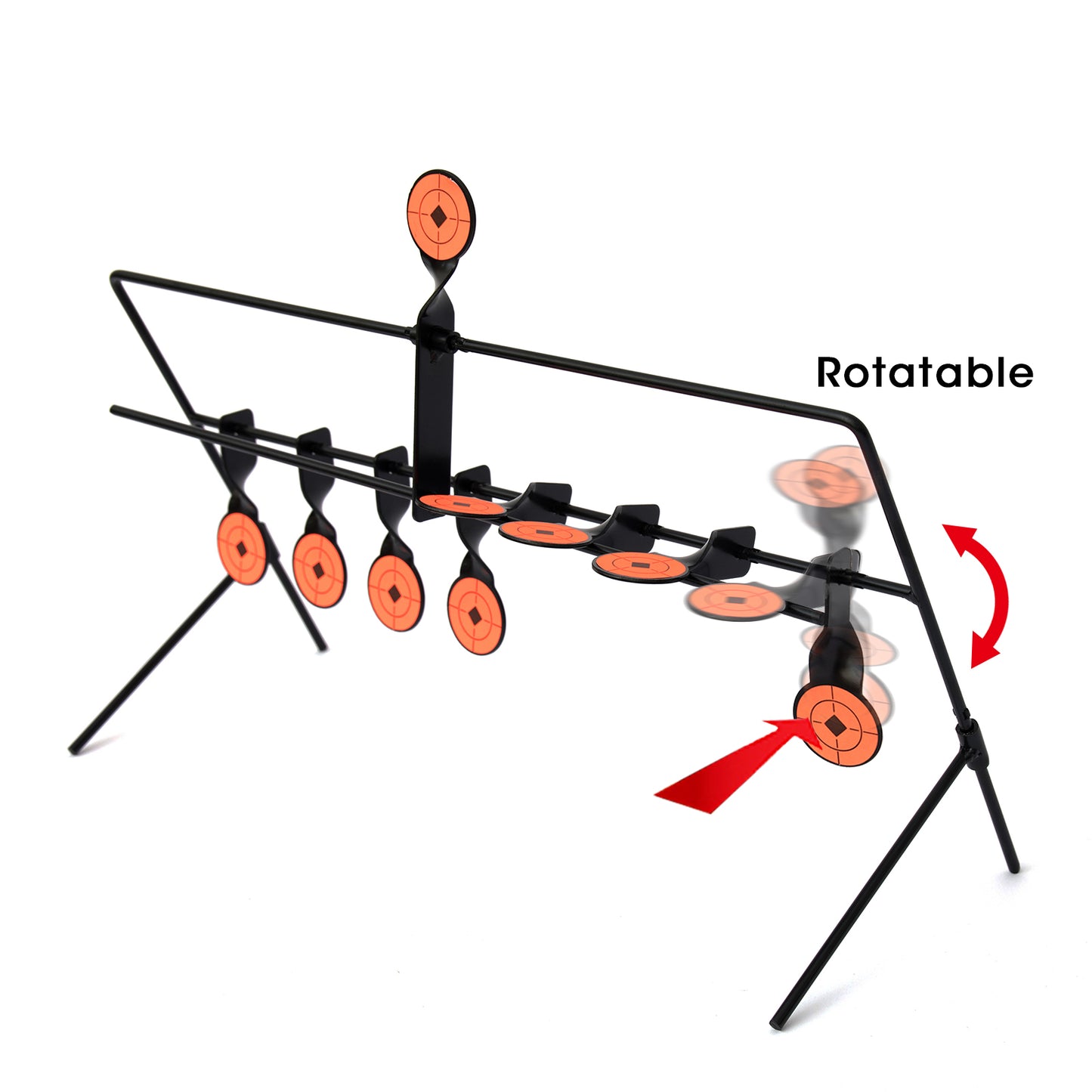 Metal 8+1 Big Steel Spinner Airgun Shooting Target Sets