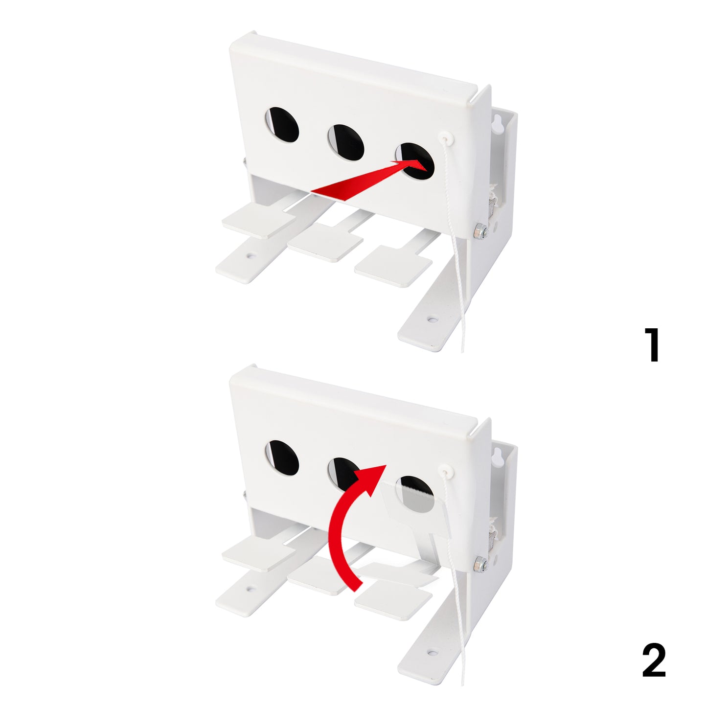 3 Holes Cord Reset Shooting Game Steel Target Metal Target