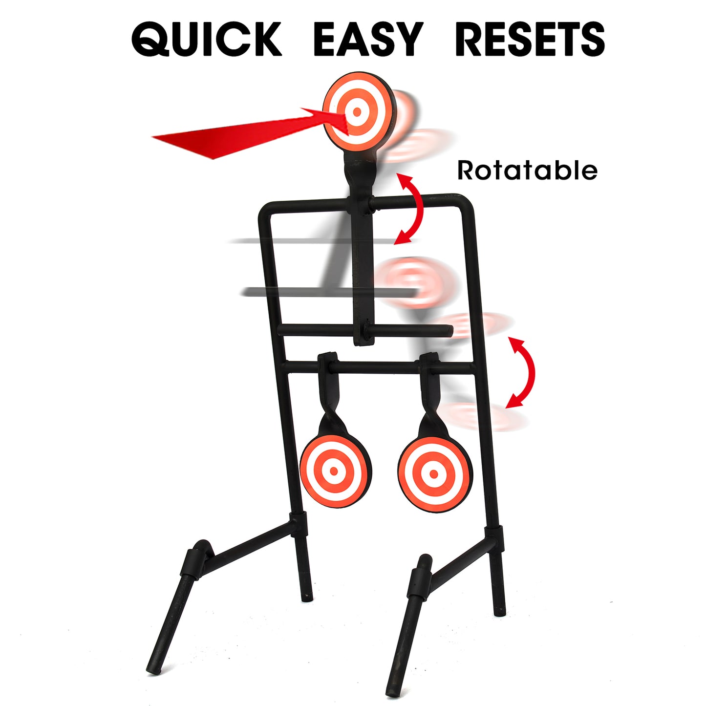 Heavy Duty Steel Pistola Shooting Reset Pellet Target Metal Stand