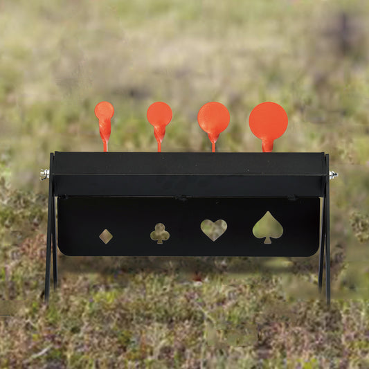 Poker Tactical Steel Shooting Recovery Metal Targets