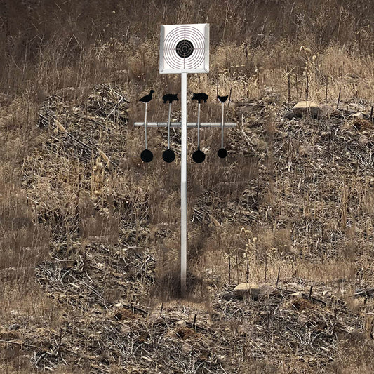 Assembly Spinning Metal with Paper Shooting Targets Field Target