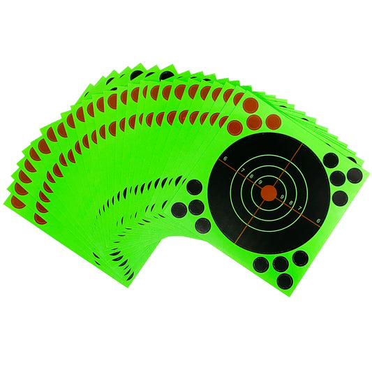 5.5 Inch Reflective "Splatter & Adhesive" Sputtering Reactive Shooting Paper Target