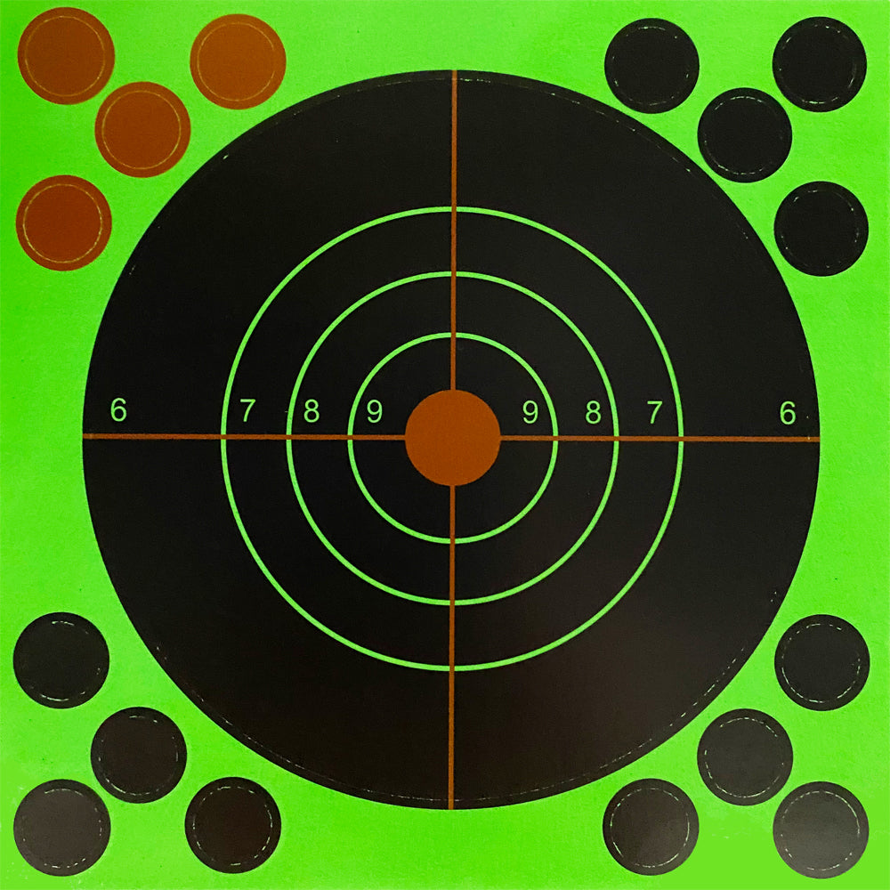 5.5 Inch Reflective "Splatter & Adhesive" Sputtering Reactive Shooting Paper Target