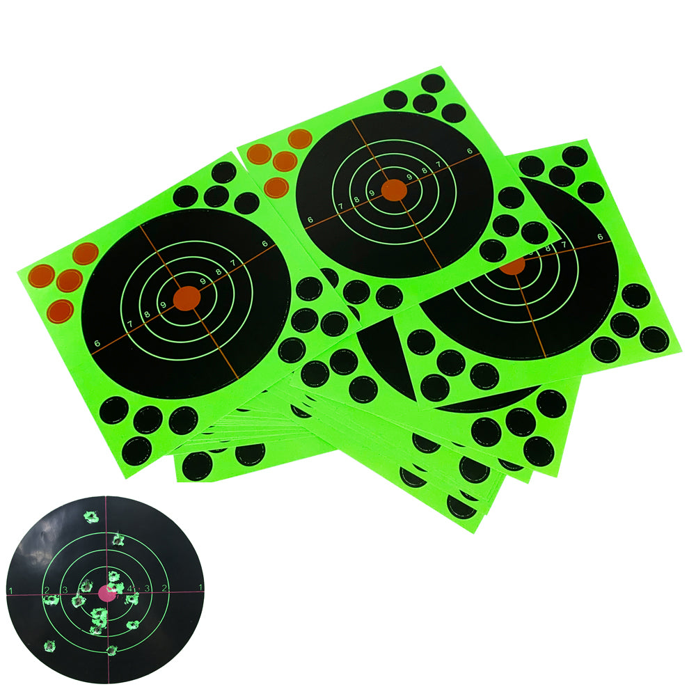 5.5 Inch Reflective "Splatter & Adhesive" Sputtering Reactive Shooting Paper Target