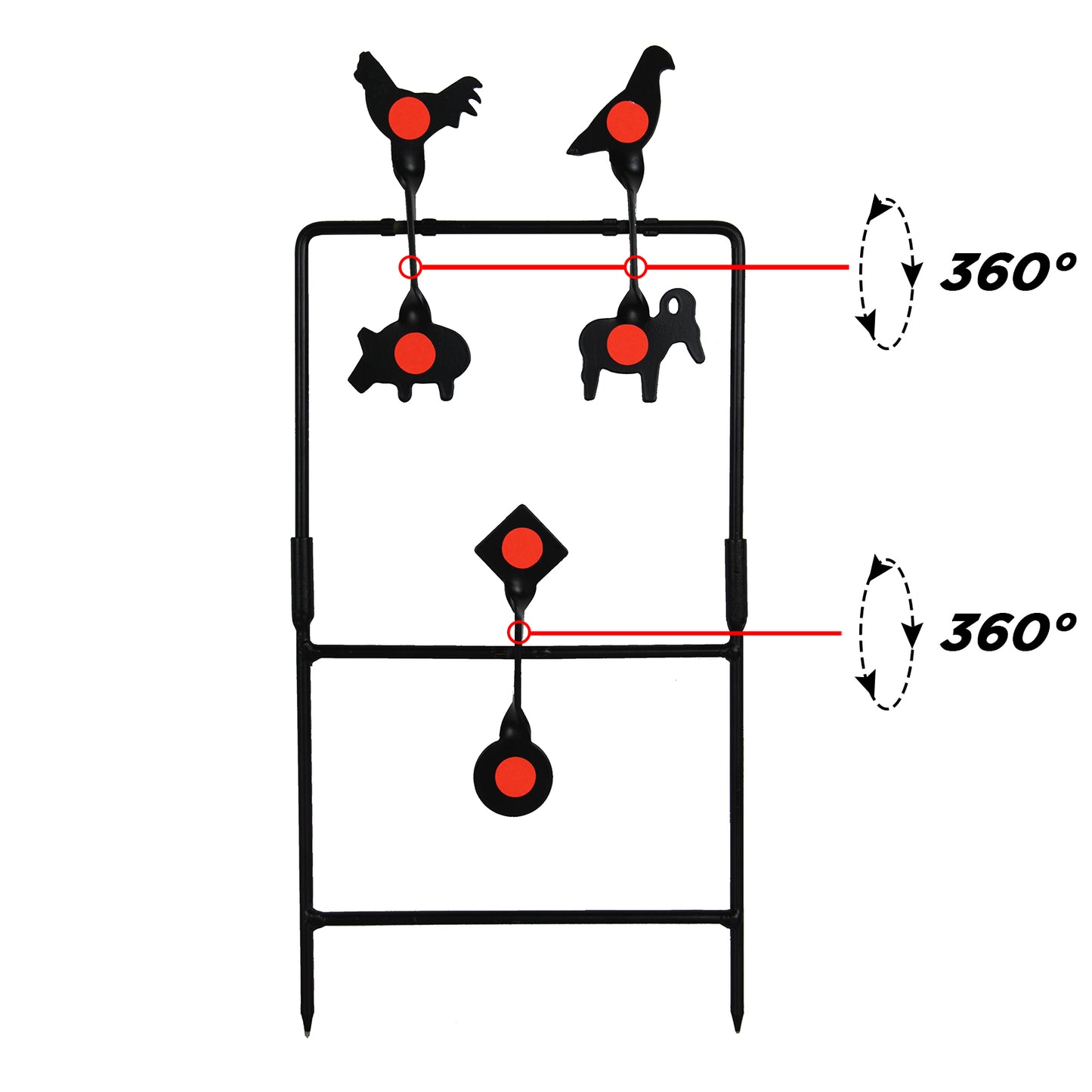 Spinning Airgun Shooting Target Pellet Target