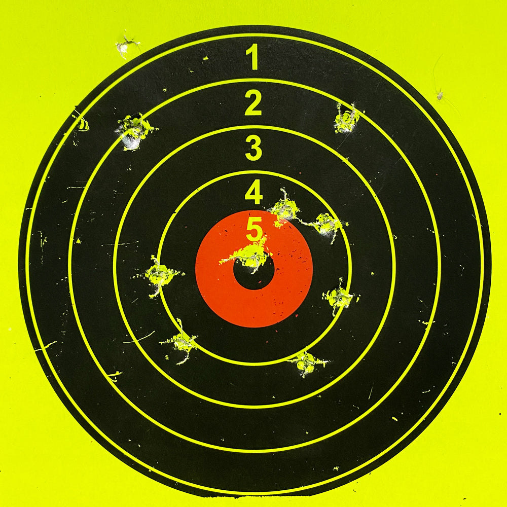 Red Bullseye Cardboard Splash Yellow Splatter Not-adhesive Shooting Paper Target