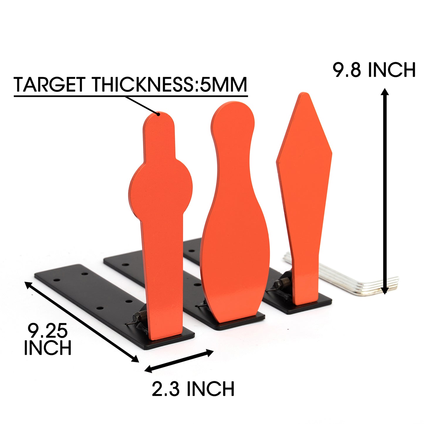 For .22LR IPSC Pop Up Airgun Steel Target