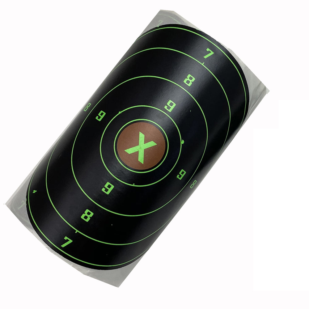 4inch 100pcs/roll Black Splash Green Patch Sticker Splatter Burst Adhesive Shooting Paper Targets