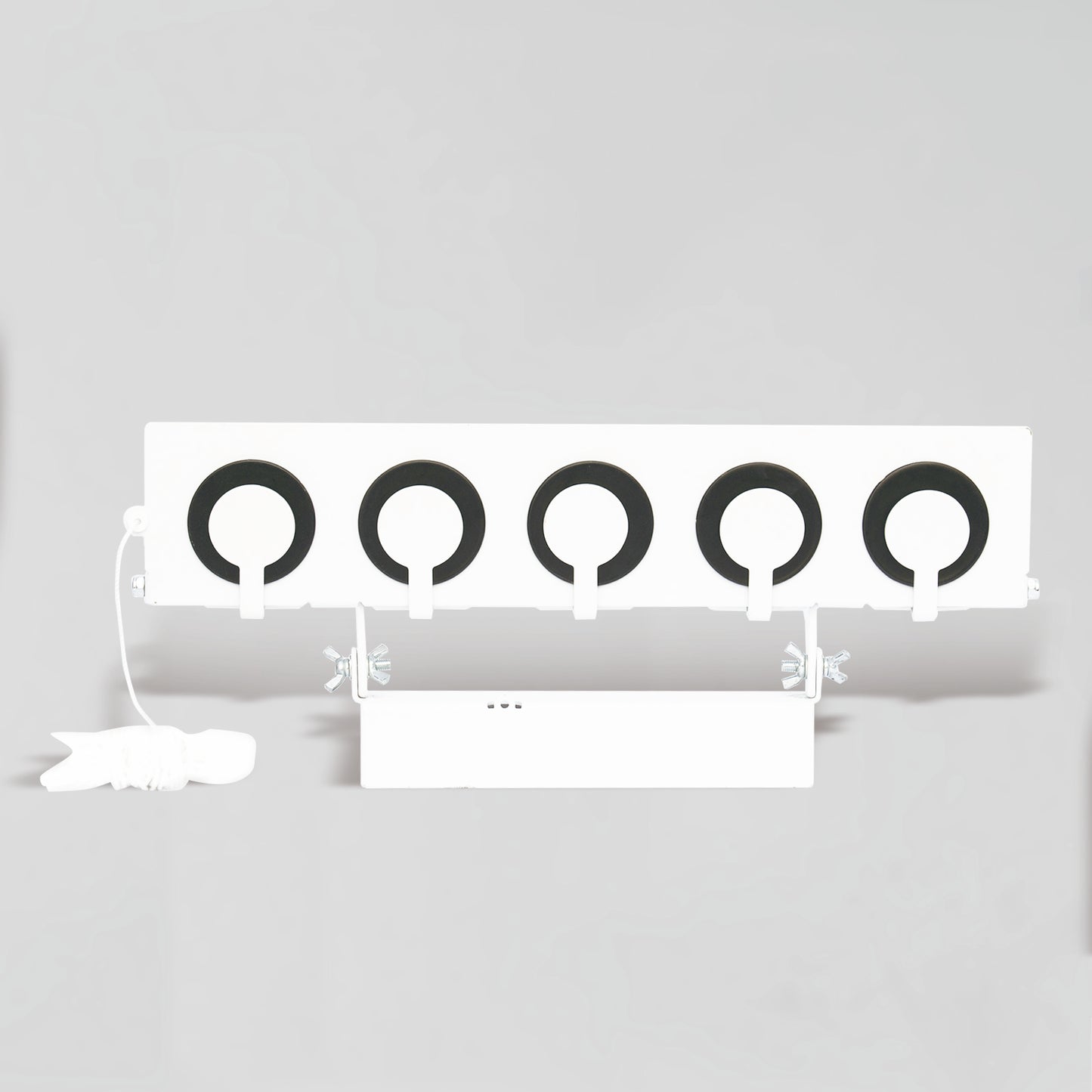 Competition 5-Hole Biathlon Knockdown Target with Reset Cord Shooting Target