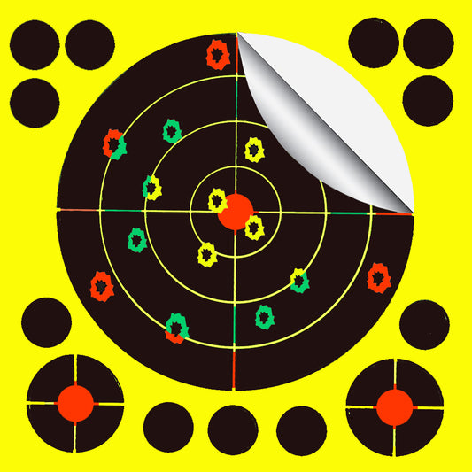 8 inch Tri-color Splash Splatter Adhesive Paper Target Shooting