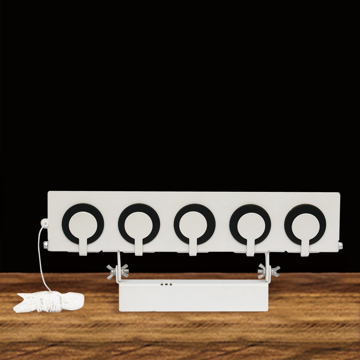 Competition 5-Hole Biathlon Knockdown Target with Reset Cord Shooting Target