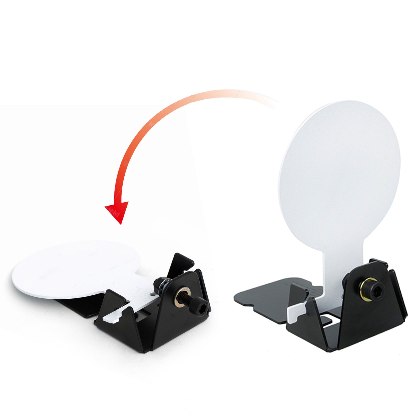 BB Pellet Airsoft Guns Steel Shooting Target Falling Plate 3-inch (7.6 Cm) Knock Down Reset By Hand