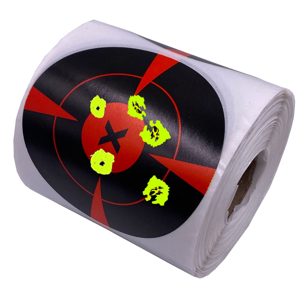 3inch Black Red Splash Yellow Color Patch Sticker Splatter Adhesive Paper Targets